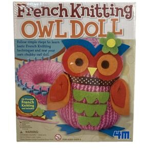 4M French Knitting Owl Doll: Learn Basic French Knitting Techniques SEALED NEW